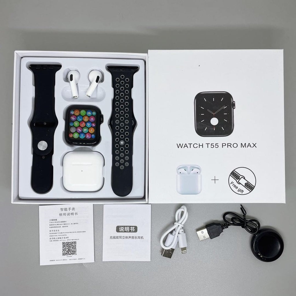 Kit smartwatch + fone bluetooth